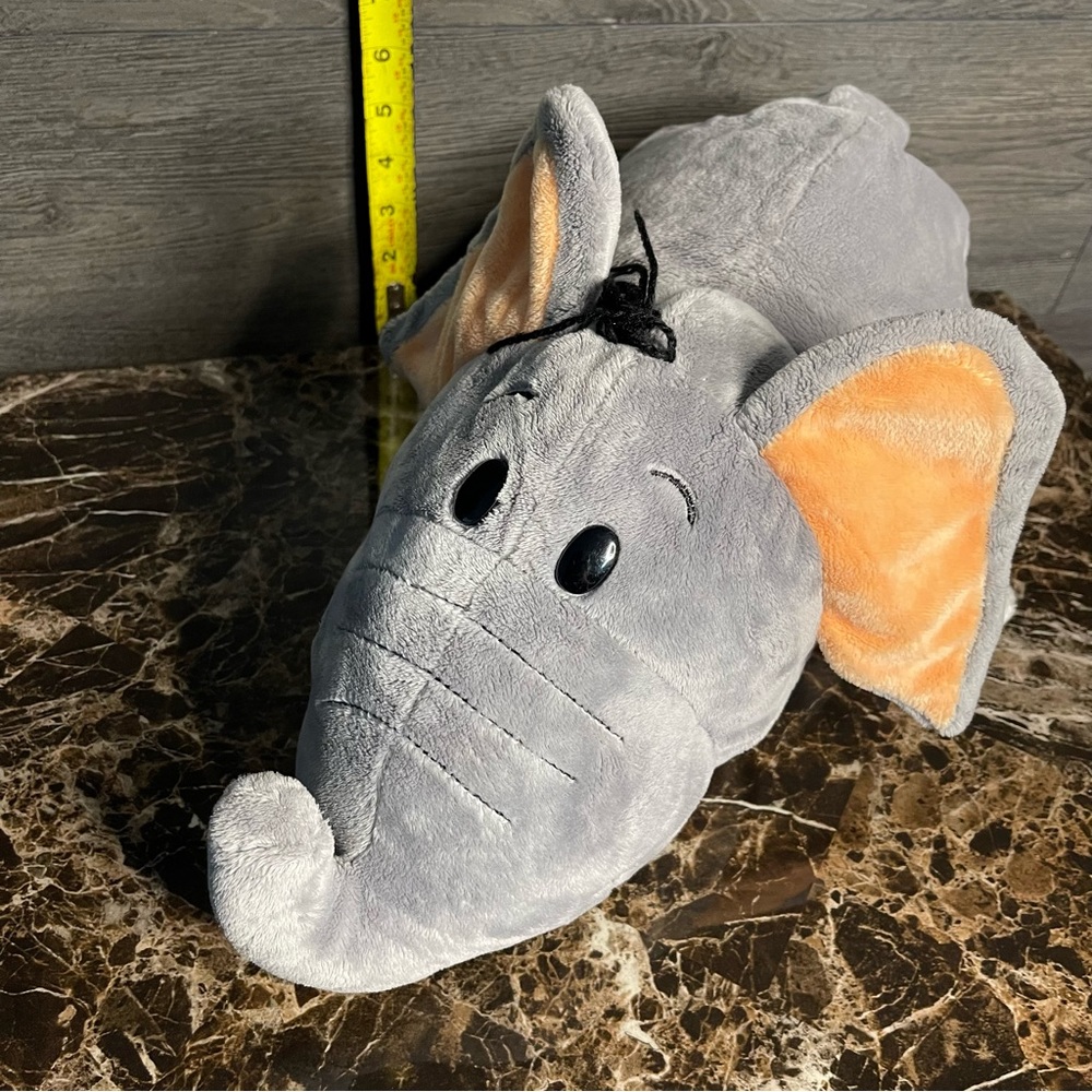 Jumbo Flip A Zoo Reversible Tiger Elephant 20” Plush Toy Pillow Stuffed Animal - Picture 6 of 10